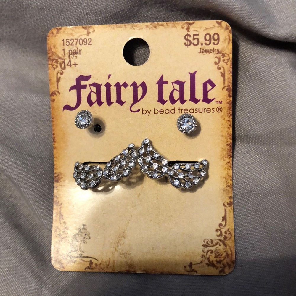 Angel wing earrings